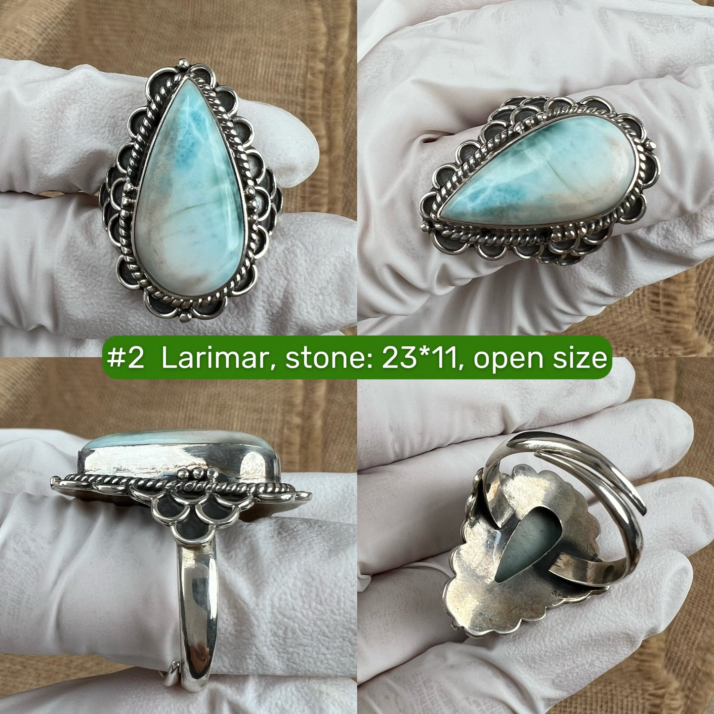 Natural Crystal Silver Nepali Handcrafted Ring