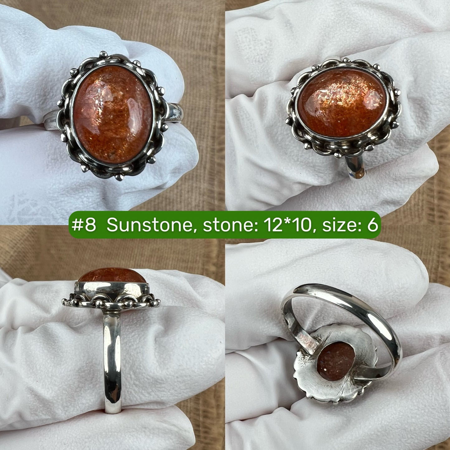 Natural Crystal Silver Nepali Handcrafted Ring