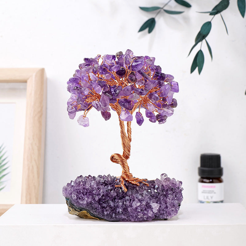 Home Decor-Amethyst Cluster Tree