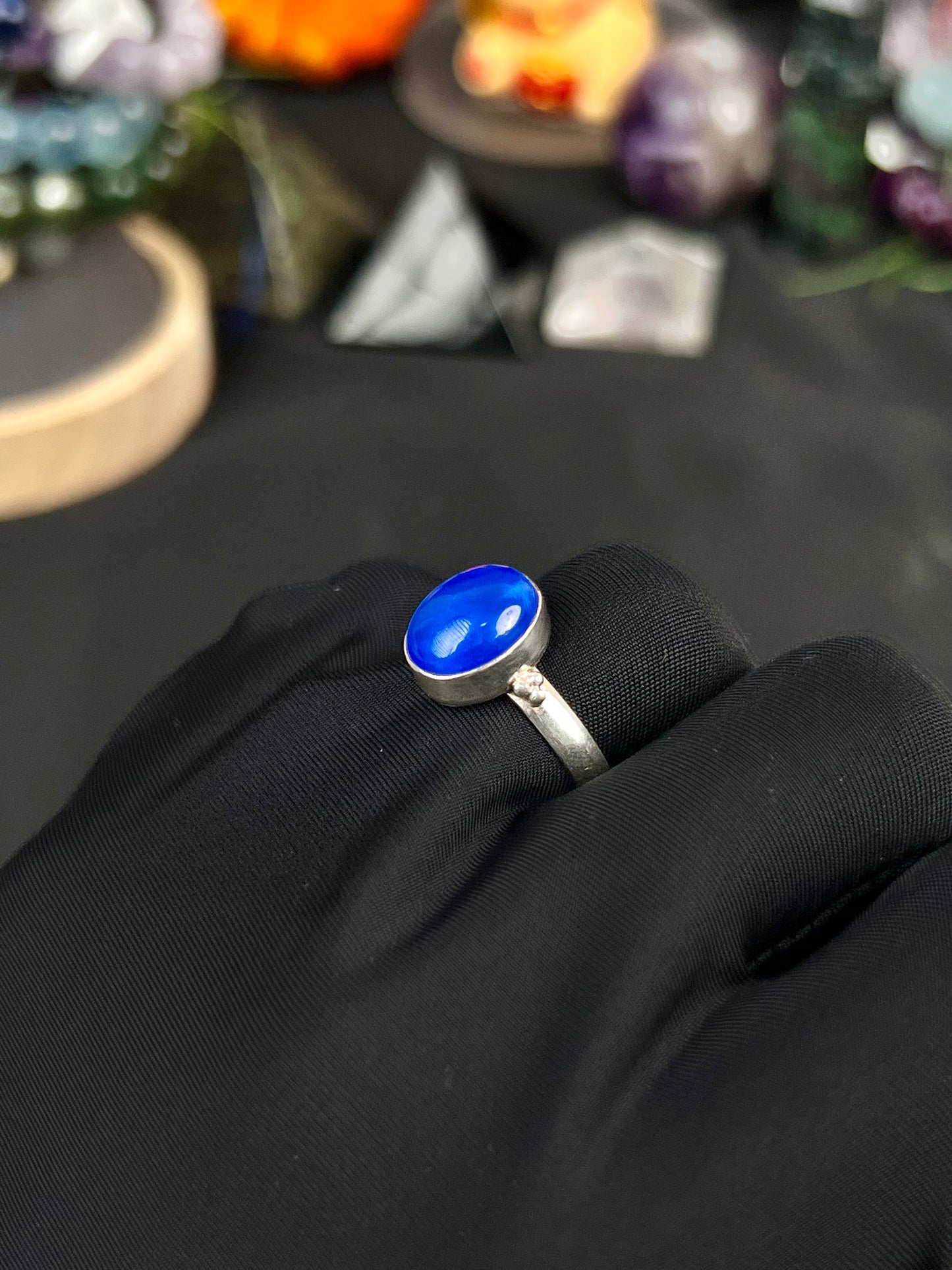 Landy Star Sapphire Ring Sterling Silver Nepal Style