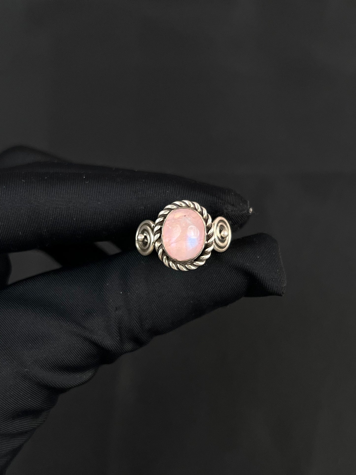 Moonstone Ring Sterling Silver Nepal Style