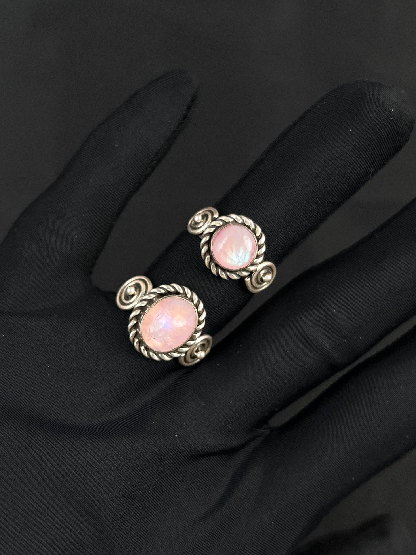 Moonstone Ring Sterling Silver Nepal Style