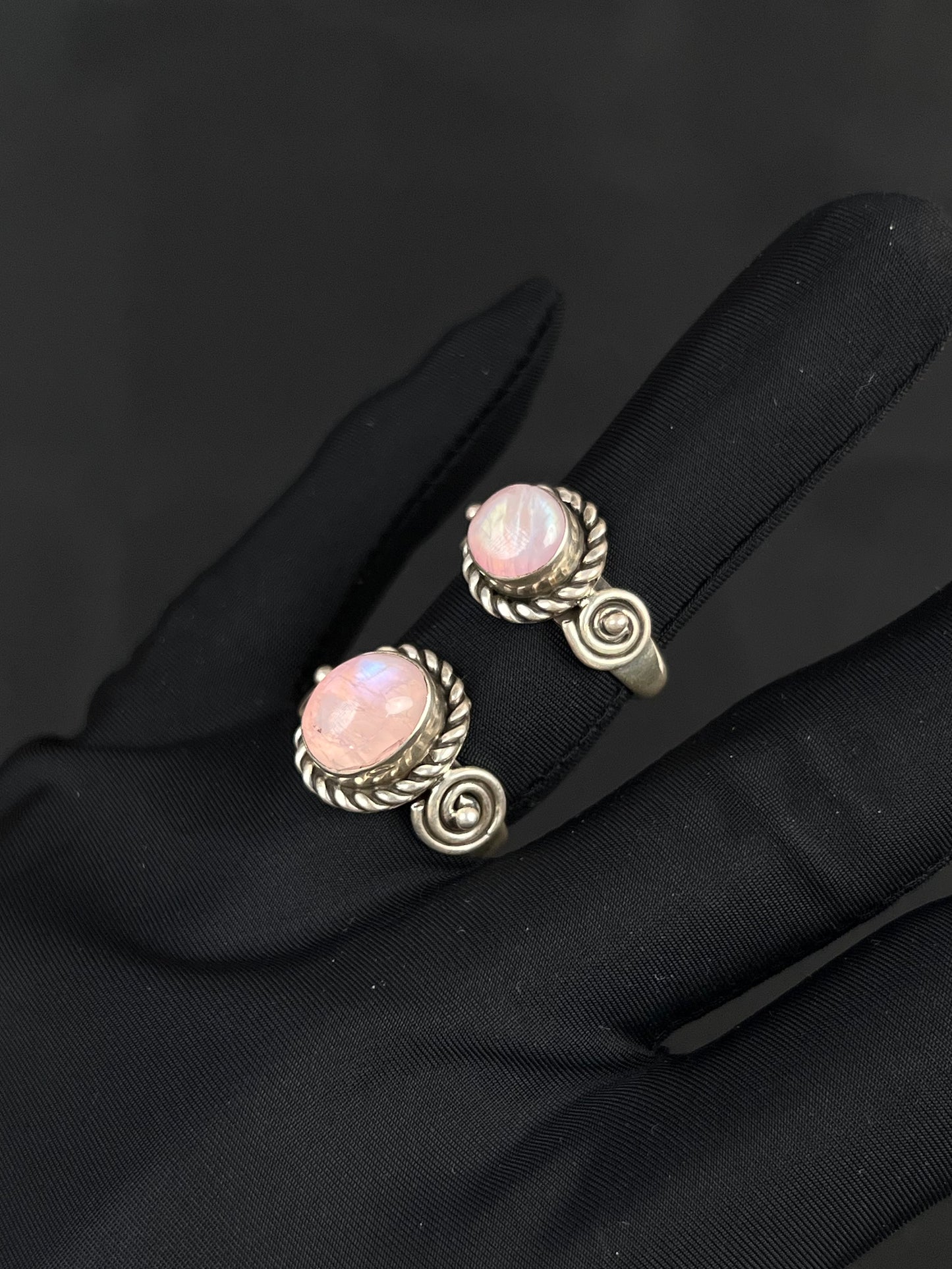 Moonstone Ring Sterling Silver Nepal Style