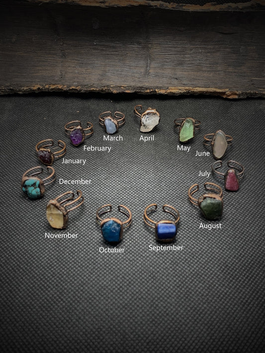 Vintage-Birth Stone Rings